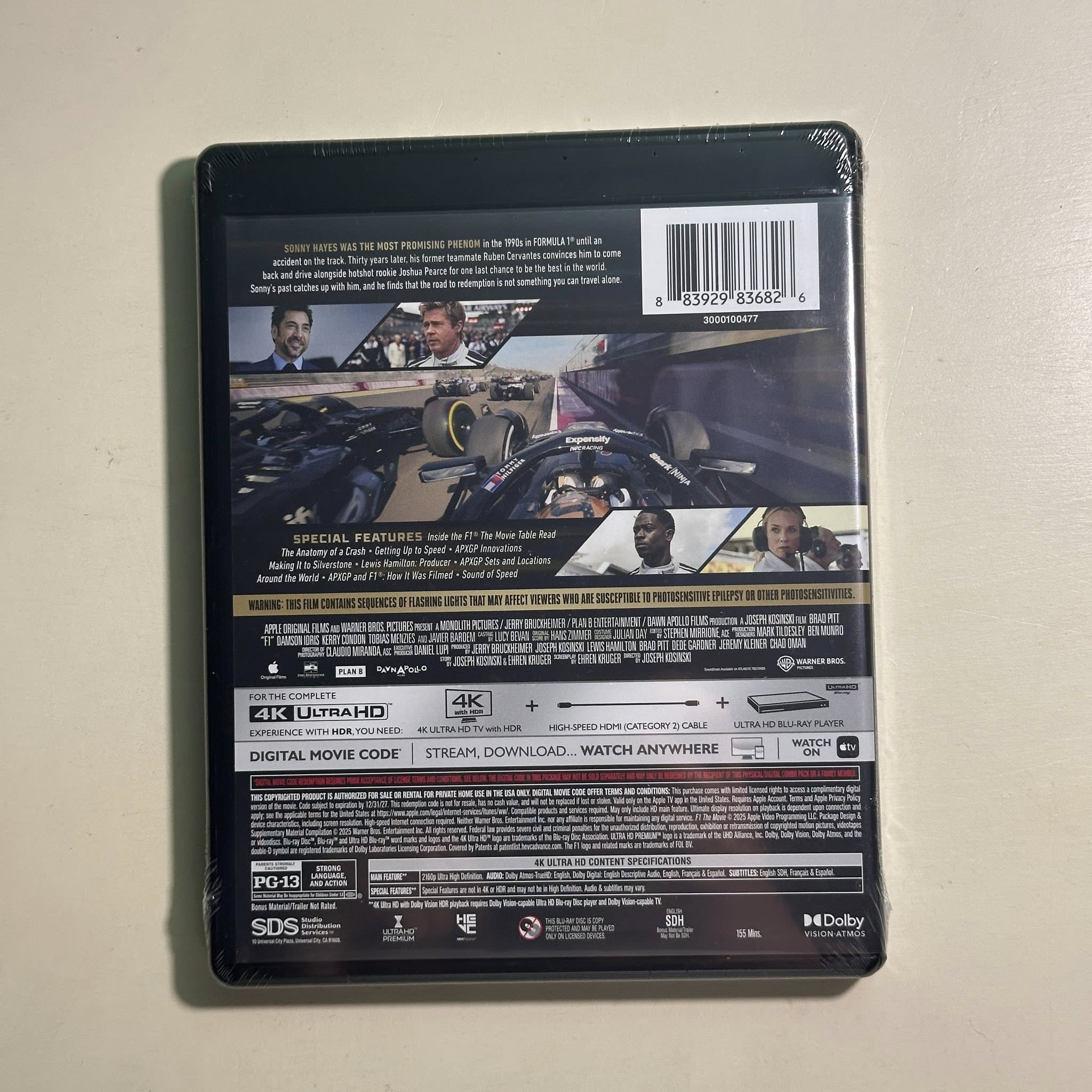 F1: The Movie (2025) 4K Ultra HD + Código Digital