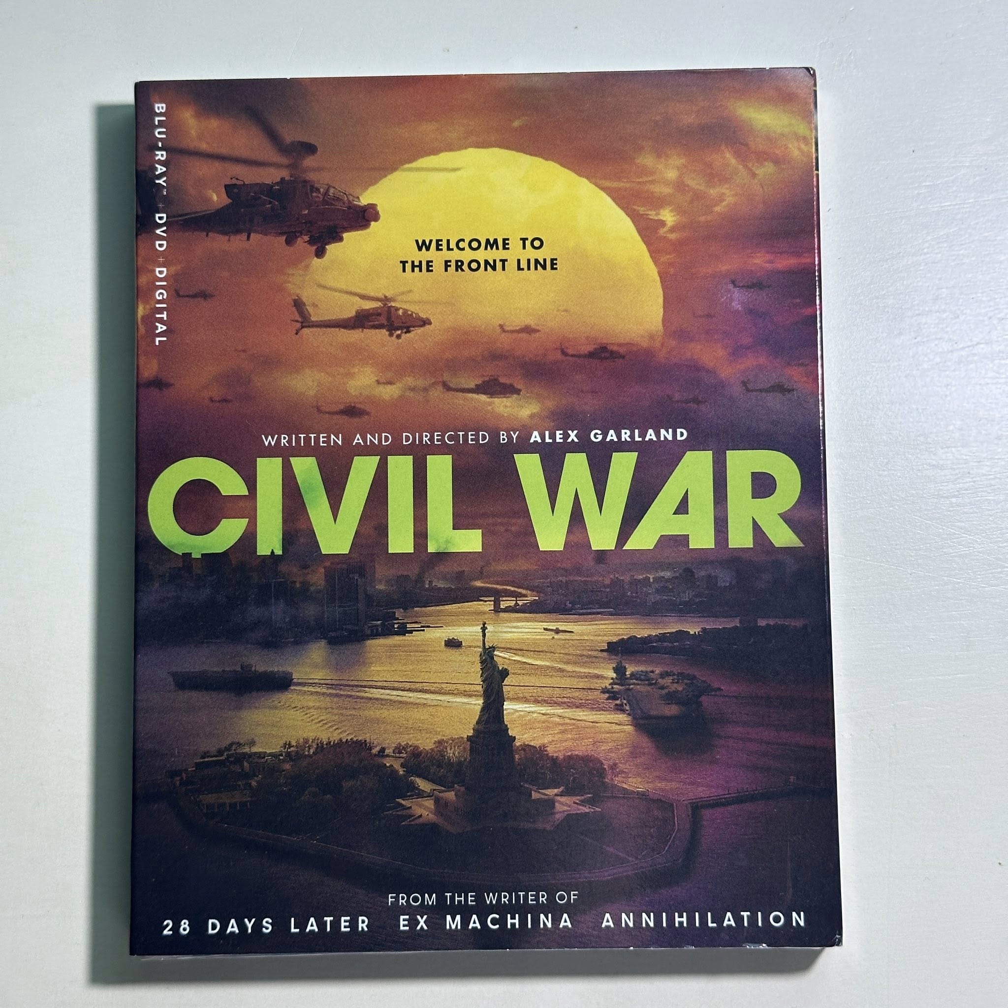 Civil War (2024) Blu-ray + DVD – Edición con Slipcover