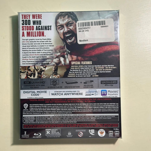 300 (2006) 4K Ultra HD + Blu-ray – Edición con Slipcover